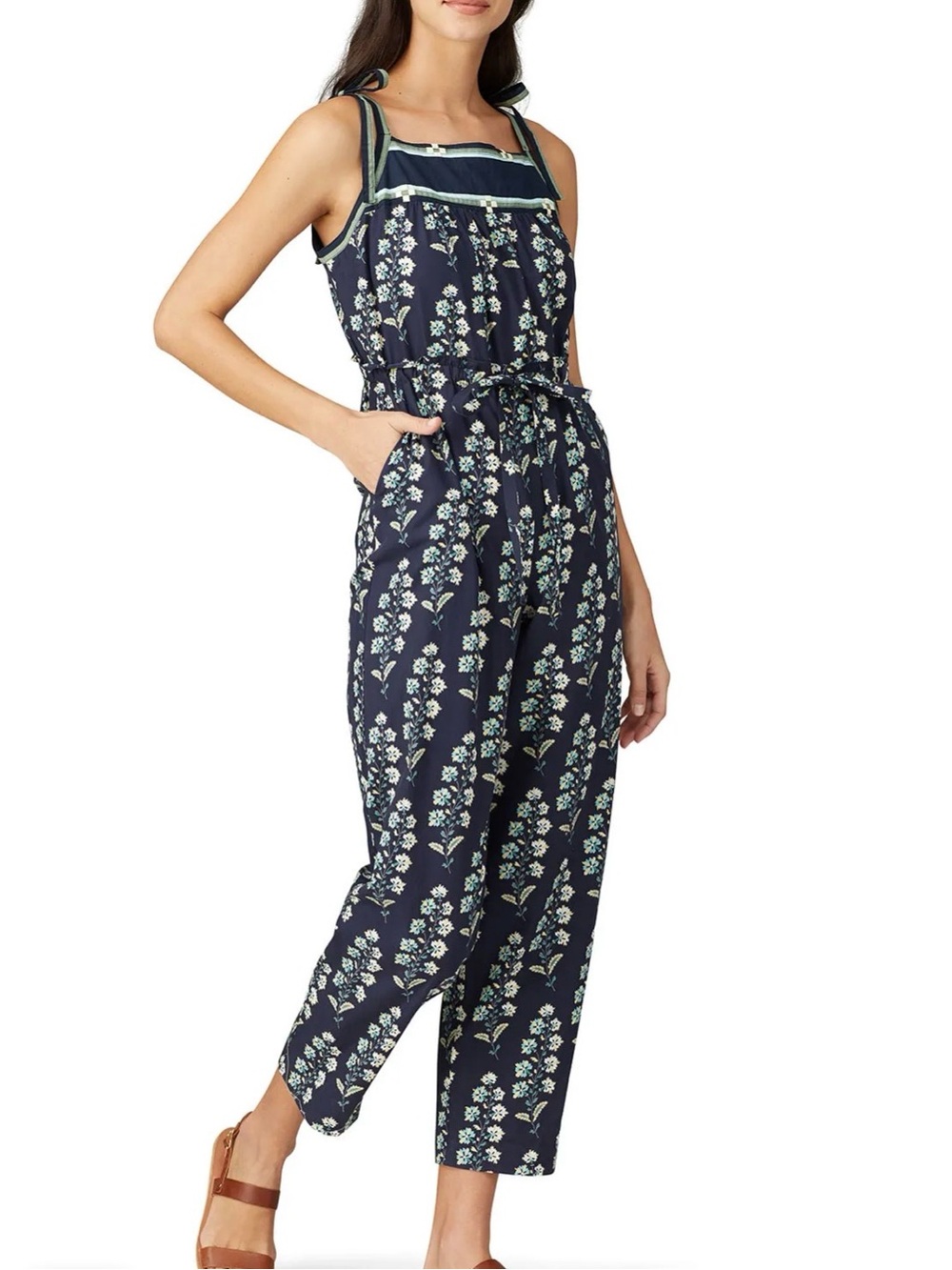 Rebecca Taylor Sleeveless Larkspur Jumpsuit size small